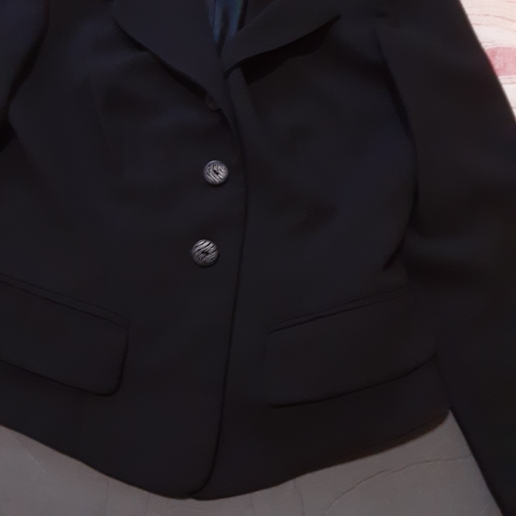 MAGGY LONDON, Blk, 3 Button, Polyester Blazer, Size 4 - Picture 7 of 11